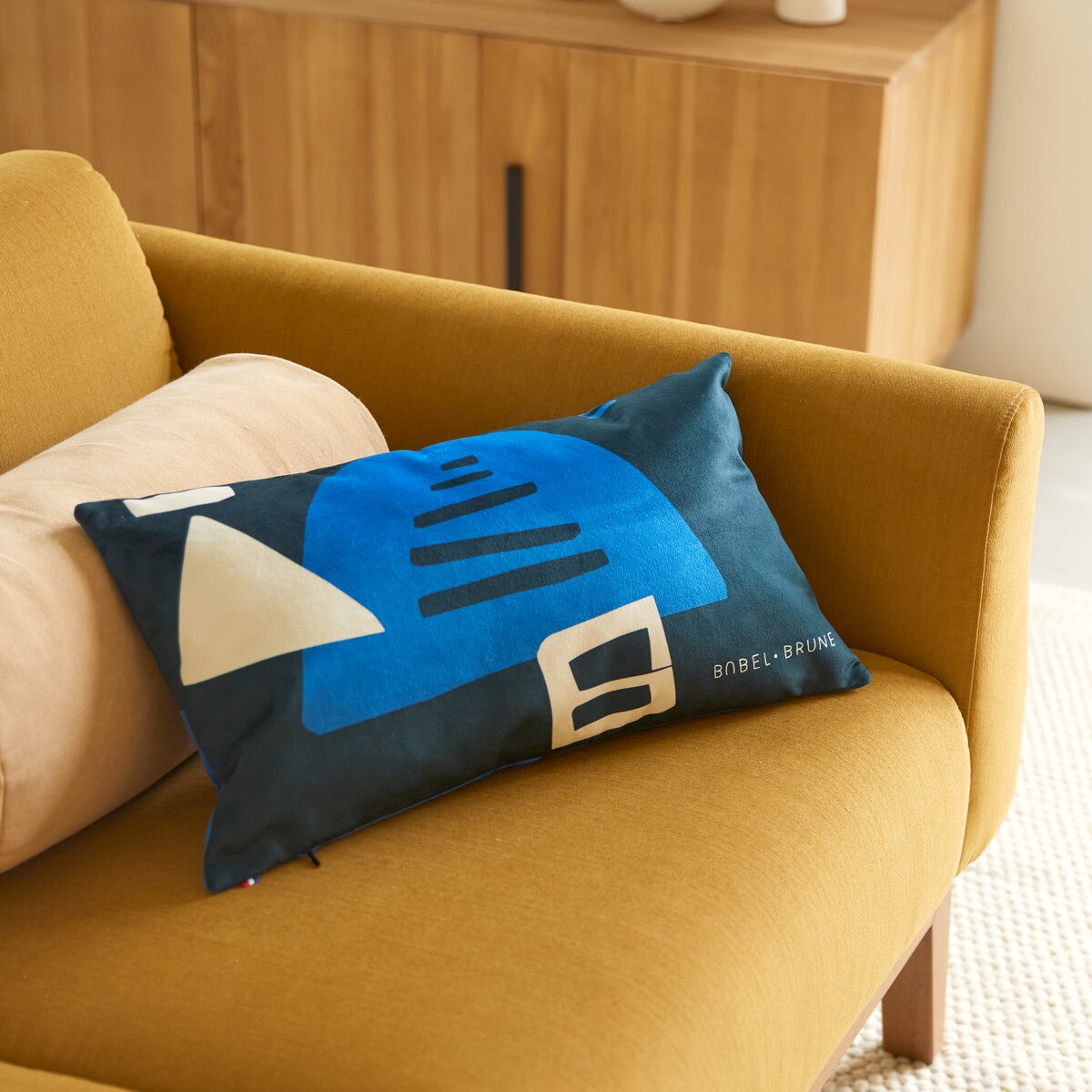 Babylone - Cuscino francese 50 x 30 cm, Blue Babylone - Cuscino francese 50 x 30 cm, Blue