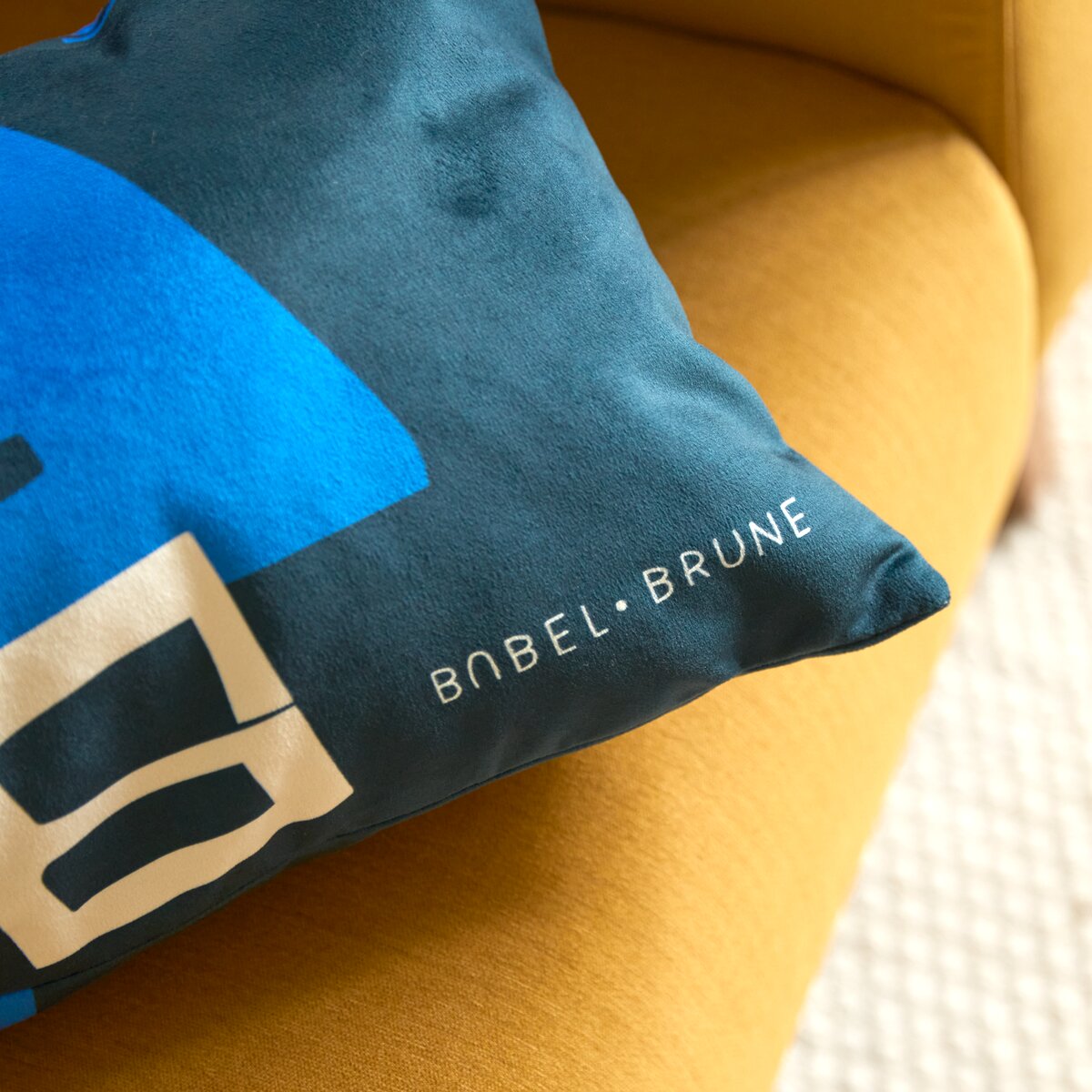 Babylone - Coussin français 50x30 cm, Blue Babylone - Coussin français 50x30 cm, Blue