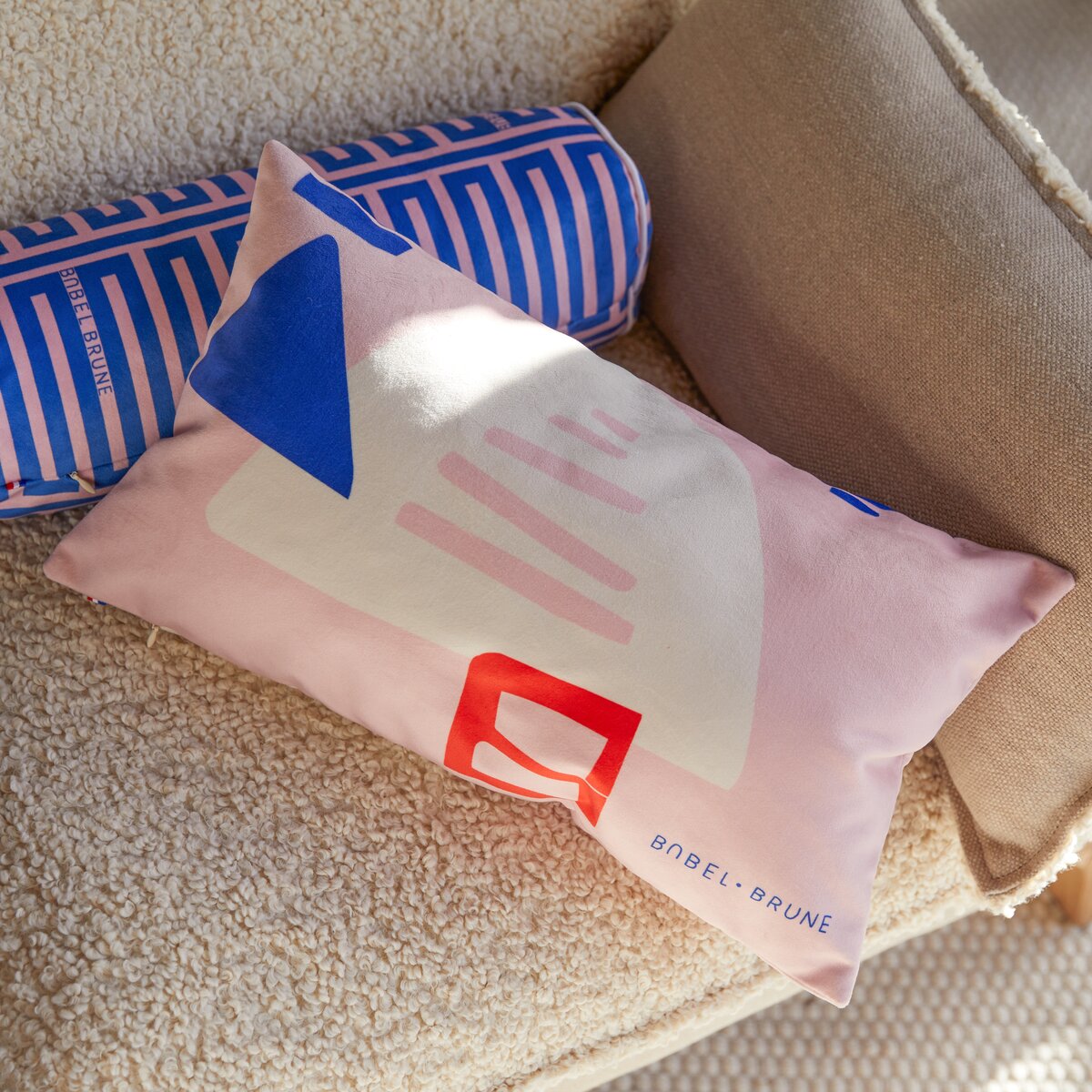 Babylone - Cuscino francese 50 x 30 cm, Pink Babylone - Cuscino francese 50 x 30 cm, Pink