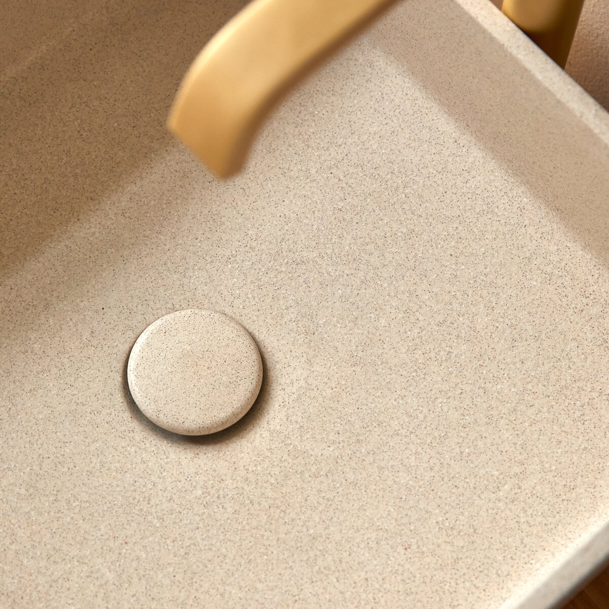 Thaïs - Vasque carrée en terrazzo cream Thaïs - Vasque carrée en terrazzo cream