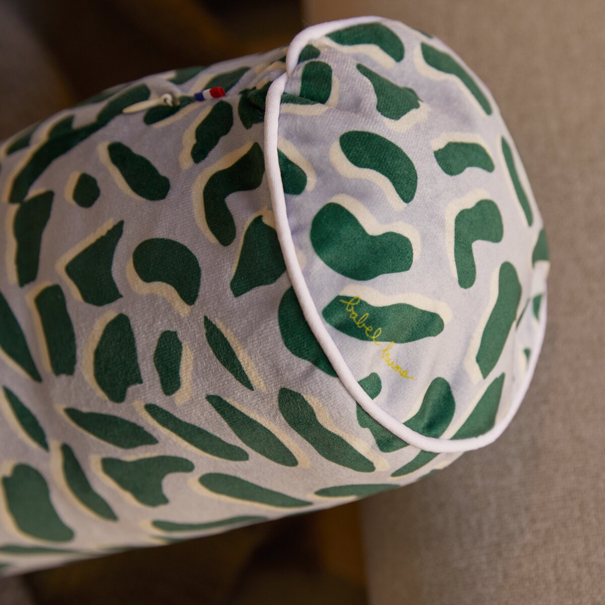 Coussin traversin 40x15 cm vert - Textiles de décoration - Tikamoon