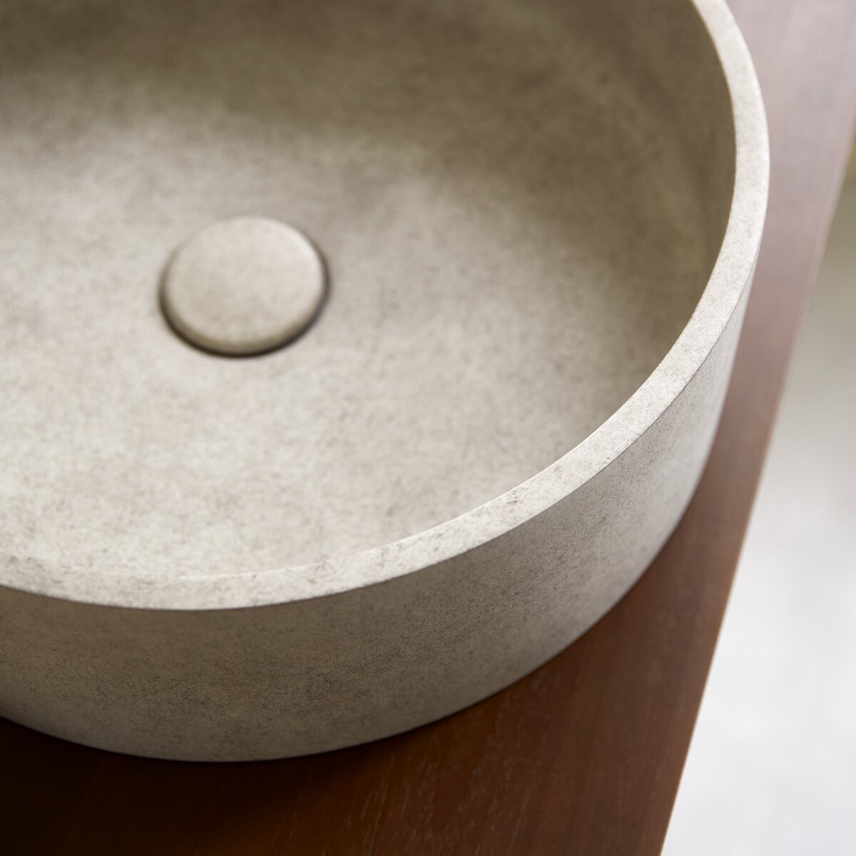 Gina - Vasque ronde béton grey Gina - Vasque ronde béton grey