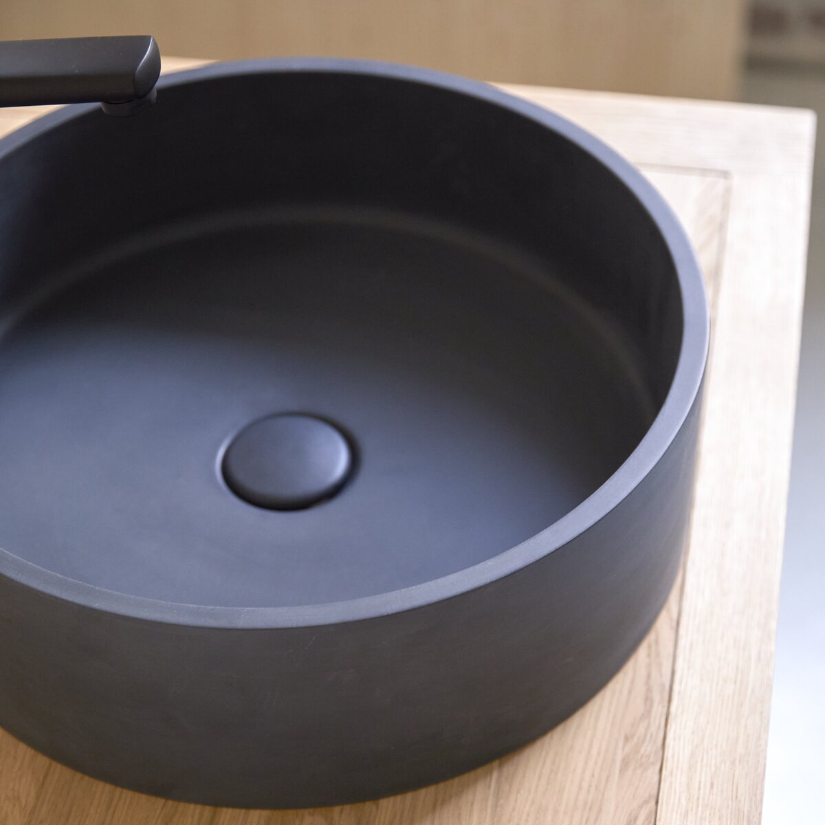 Gina - Vasque ronde en terrazzo black Gina - Vasque ronde en terrazzo black