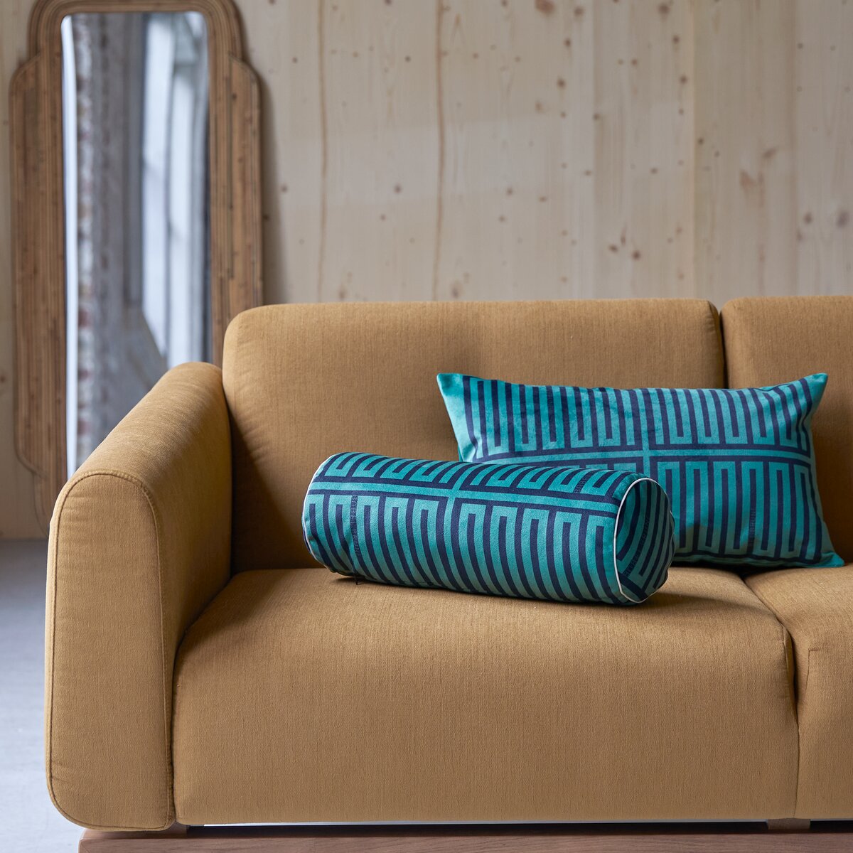 Elios - Coussin traversin français 40x15 cm, green Elios - Coussin traversin français 40x15 cm, green