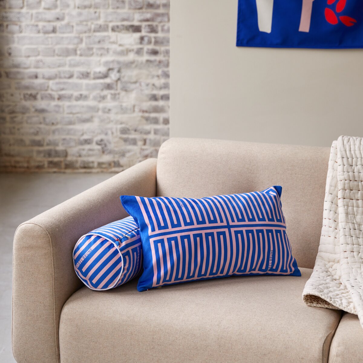 Elios - Cuscino francese 50 x 30 cm, Blue Elios - Cuscino francese 50 x 30 cm, Blue