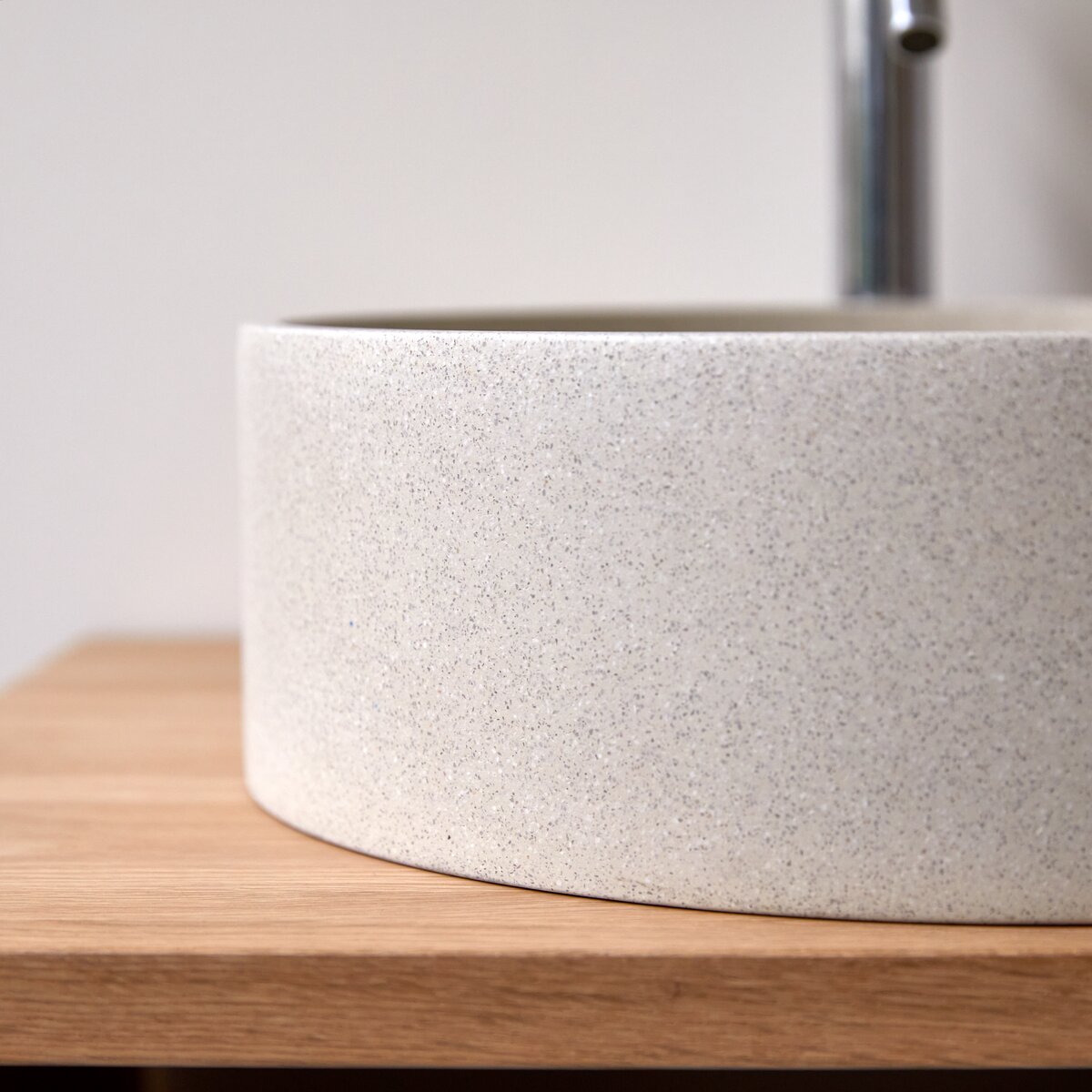 Gina - Vasque ronde en terrazzo cream Gina - Vasque ronde en terrazzo cream