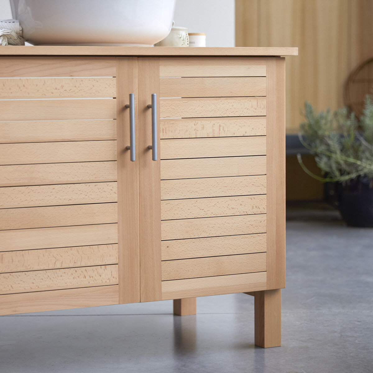 Soho - Waschtisch aus massivem Buchenholz 85 cm Soho - Waschtisch aus massivem Buchenholz 85 cm
