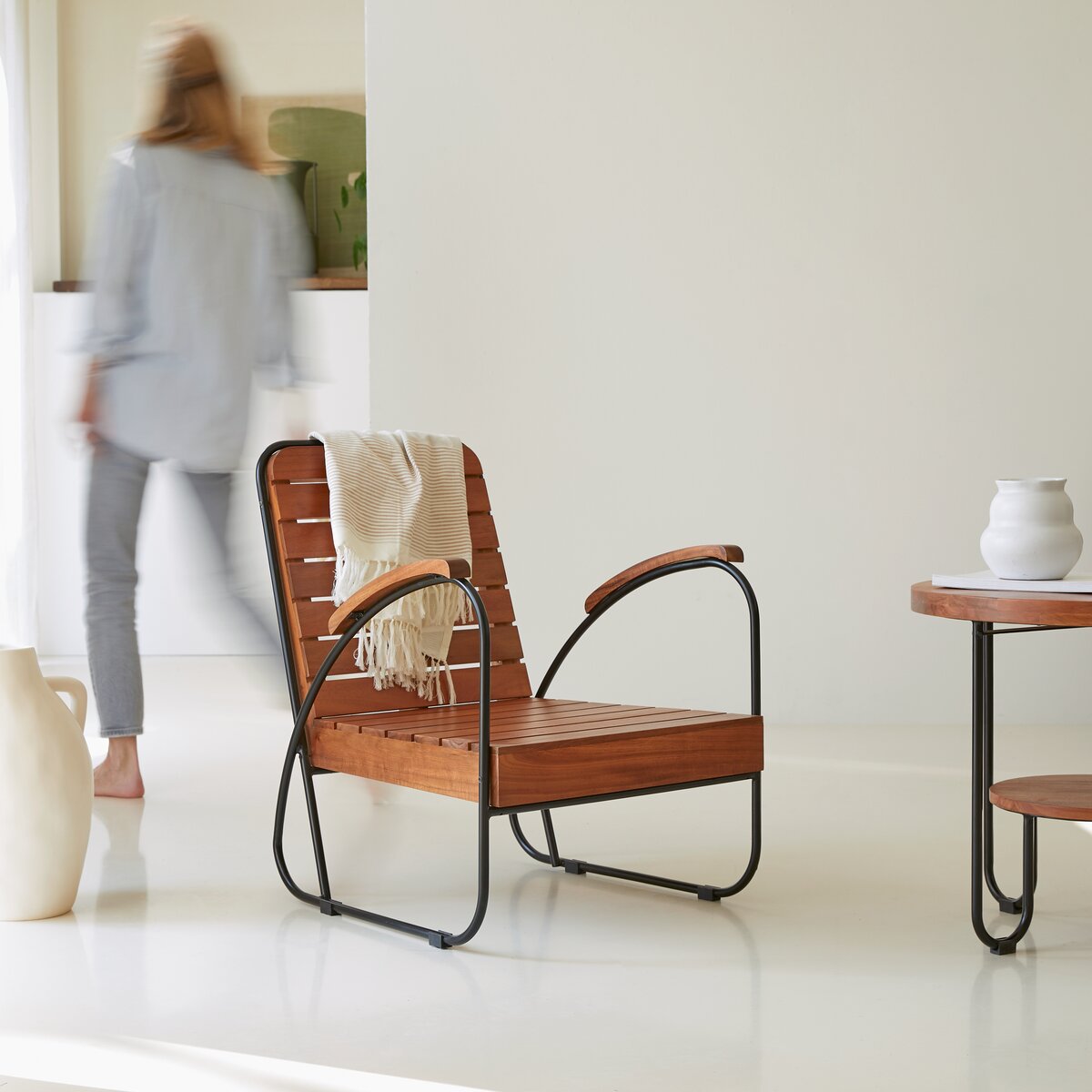 Key Wood - Komplettwohnzimmer aus massivem Akazienholz 4-teilig Key Wood - Komplettwohnzimmer aus massivem Akazienholz 4-teilig