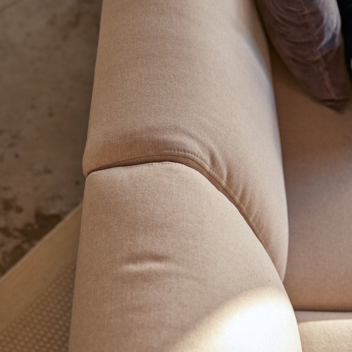 Finn - Ecksofa mit Eckelement links und ecrufarbenem Stoffbezug 270 x 180 cm Finn - Ecksofa mit Eckelement links und ecrufarbenem Stoffbezug 270 x 180 cm