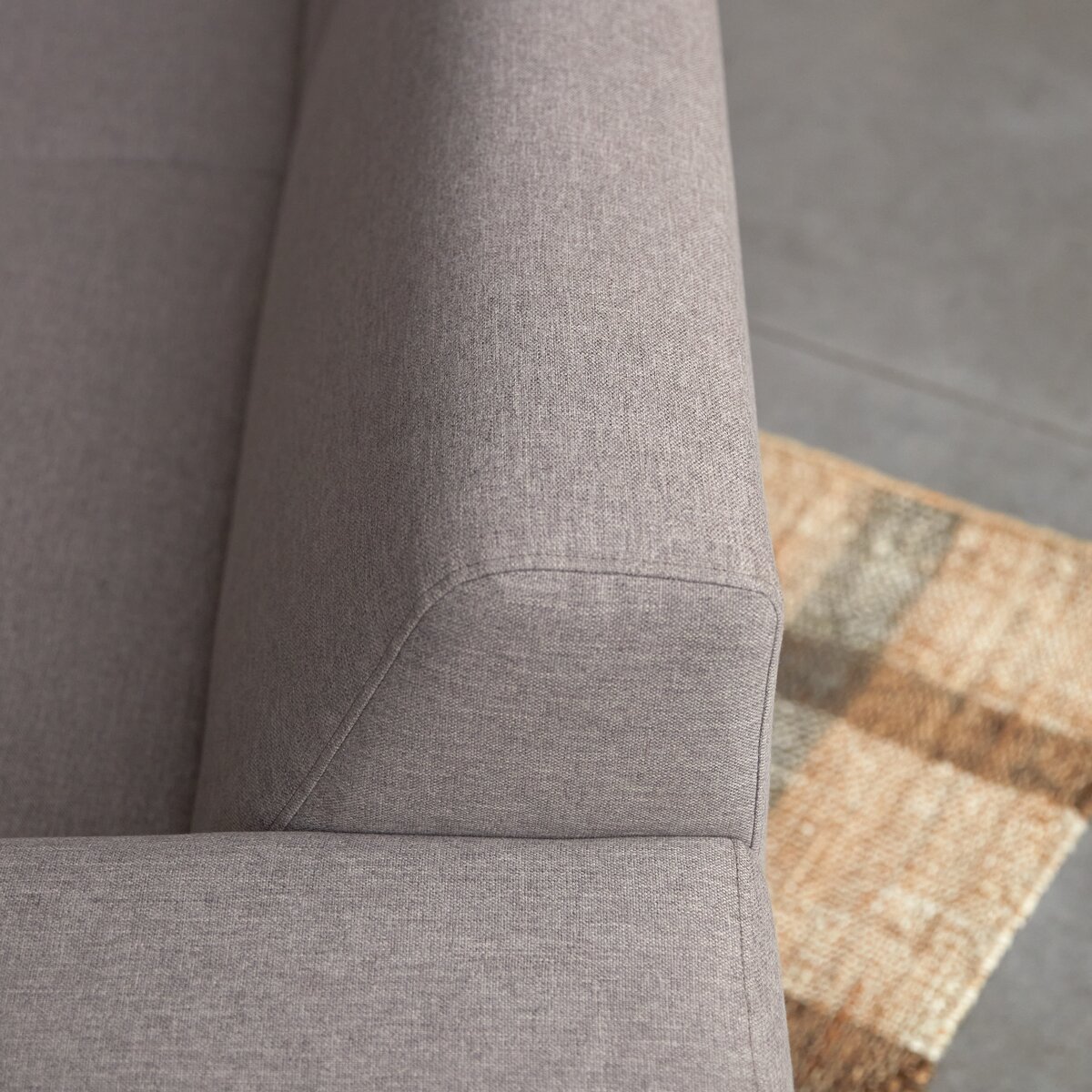 Lars - Divano angolare sinistro in tessuto grigio 295 x 185 cm, 5 posti Lars - Divano angolare sinistro in tessuto grigio 295 x 185 cm, 5 posti