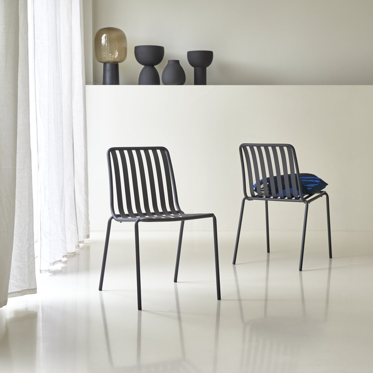 Gaby - Chaise en métal black Gaby - Chaise en métal black