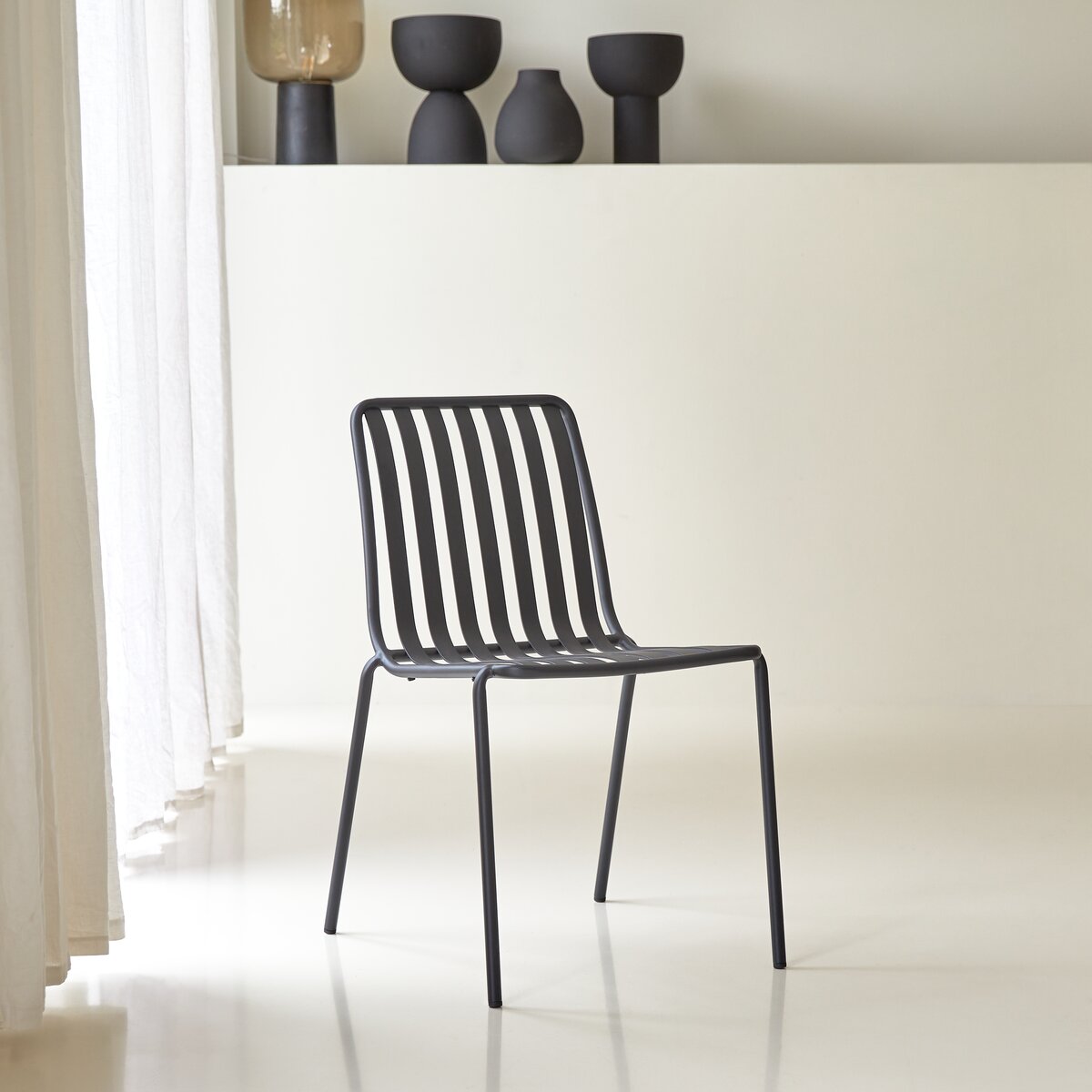 Gaby - Chaise en métal black Gaby - Chaise en métal black