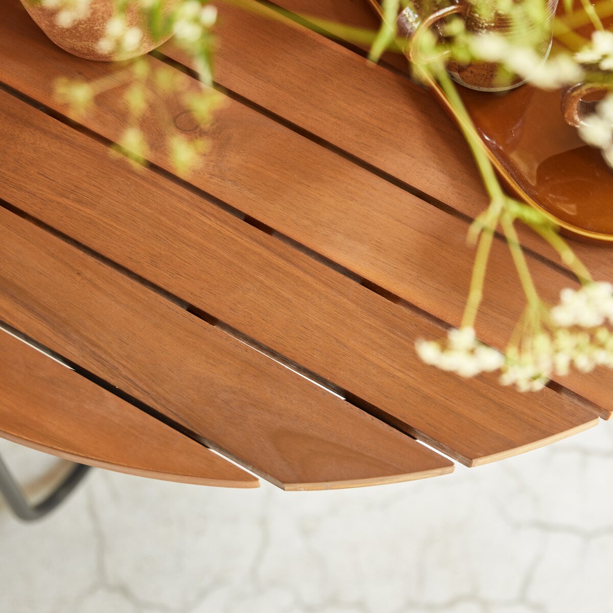 Key Wood - Table basse de jardin lattée en acacia massif Key Wood - Table basse de jardin lattée en acacia massif
