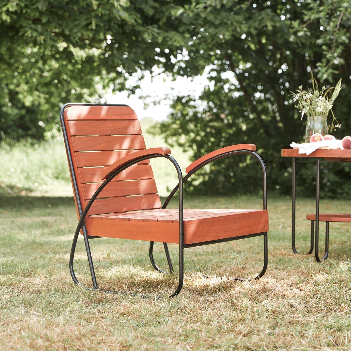 Key Wood - Salon de jardin en acacia massif 4 places Key Wood - Salon de jardin en acacia massif 4 places