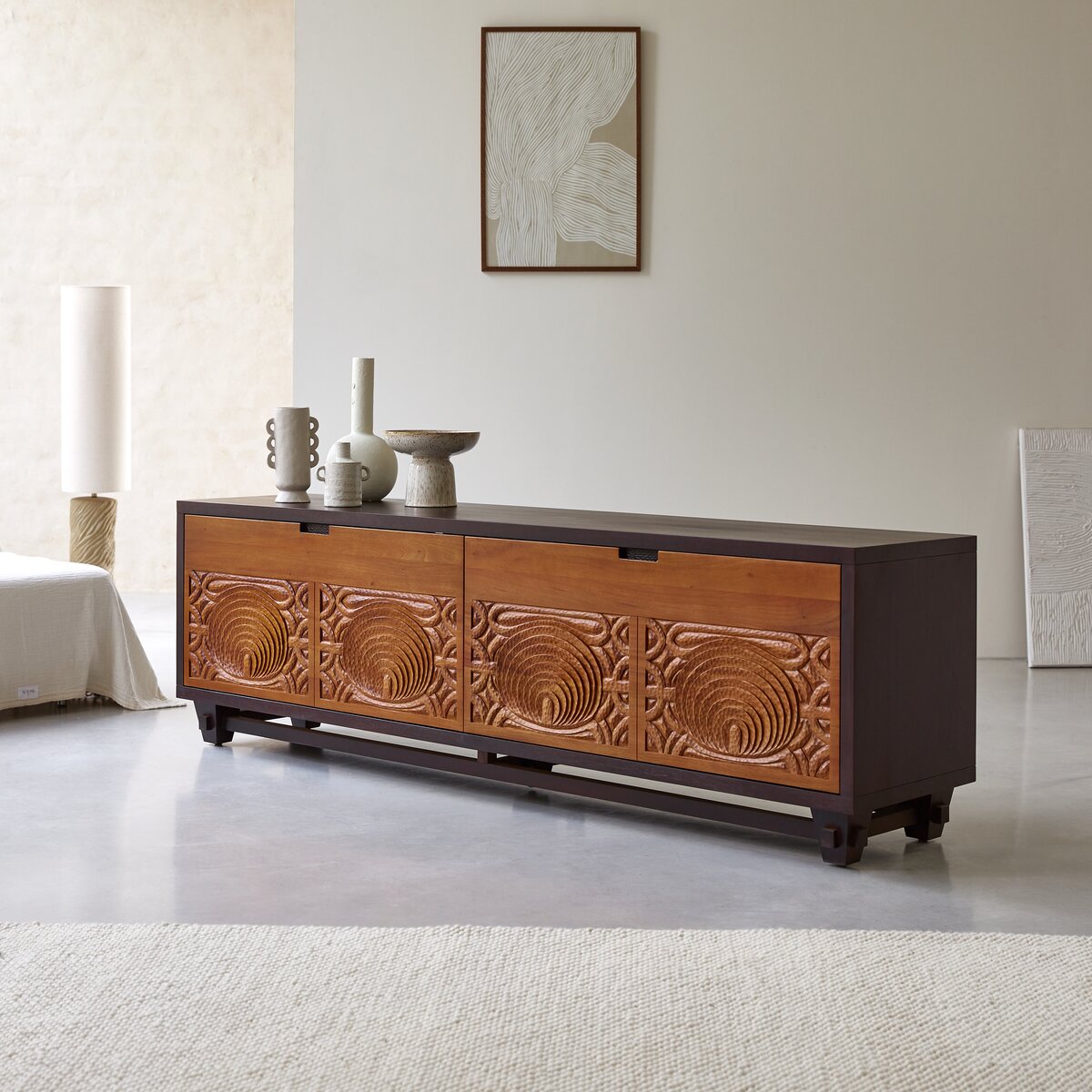 Frida - Solid mahogany TV stand 200 cm Frida - Solid mahogany TV stand 200 cm