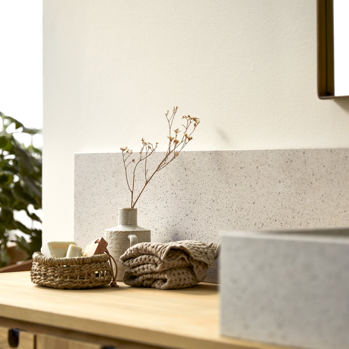 Ava - Crédence en terrazzo premium white 145 cm Ava - Crédence en terrazzo premium white 145 cm