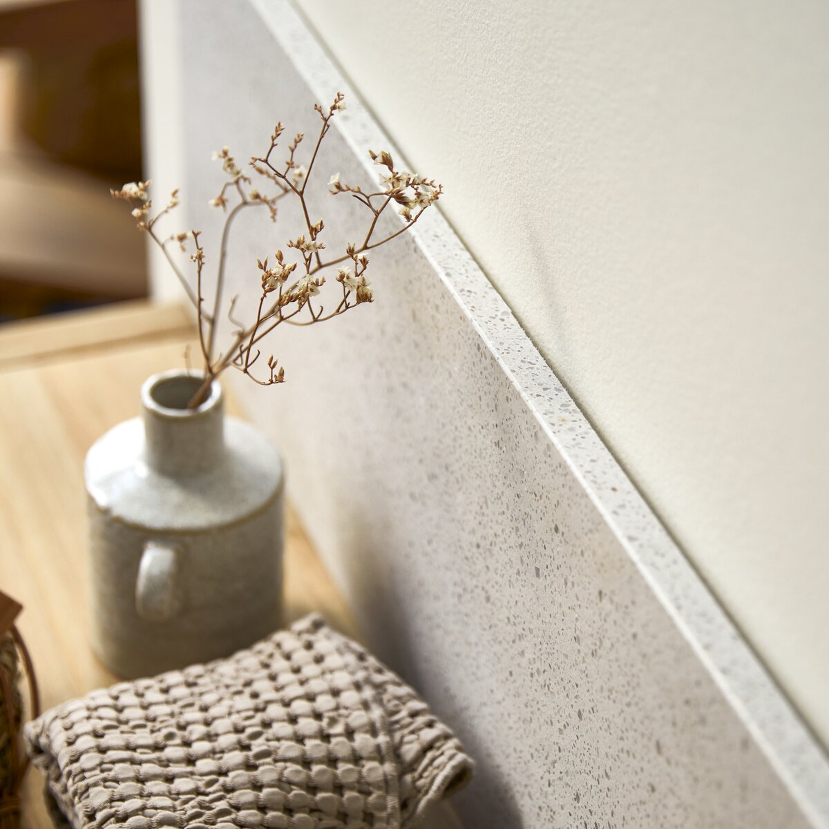Ava - Crédence en terrazzo premium white 145 cm Ava - Crédence en terrazzo premium white 145 cm