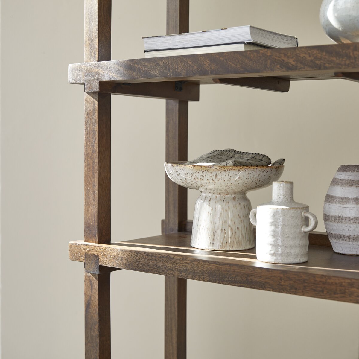 Solid mango wood high bookcase Living room / Bookcases Tikamoon