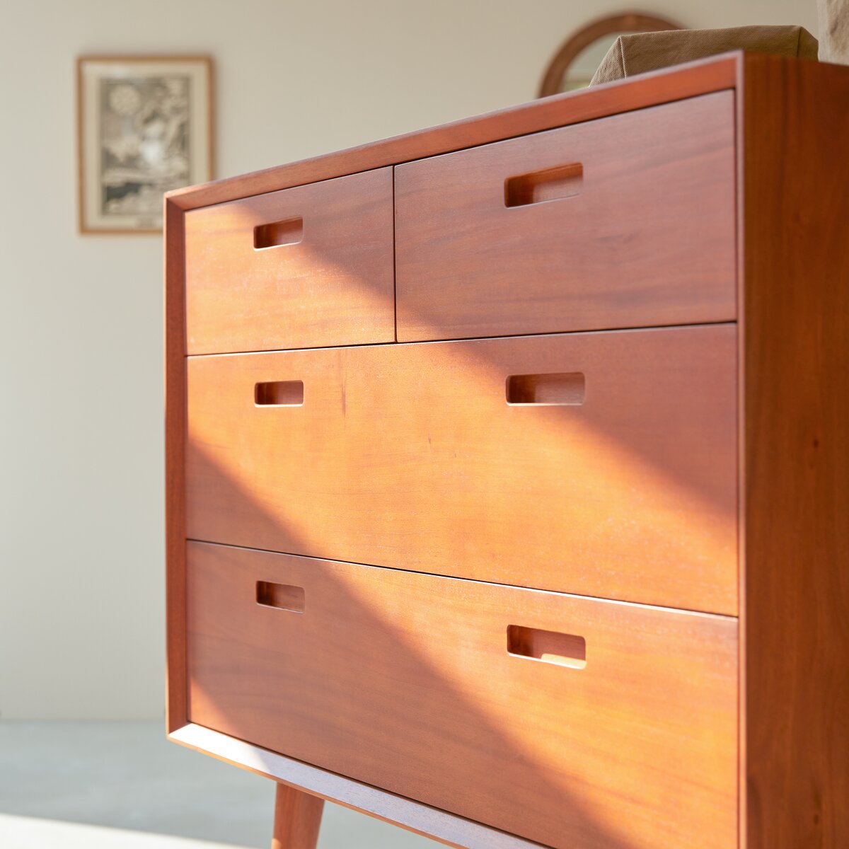Magda 50's - Commode enfant en acajou massif Magda 50's - Commode enfant en acajou massif