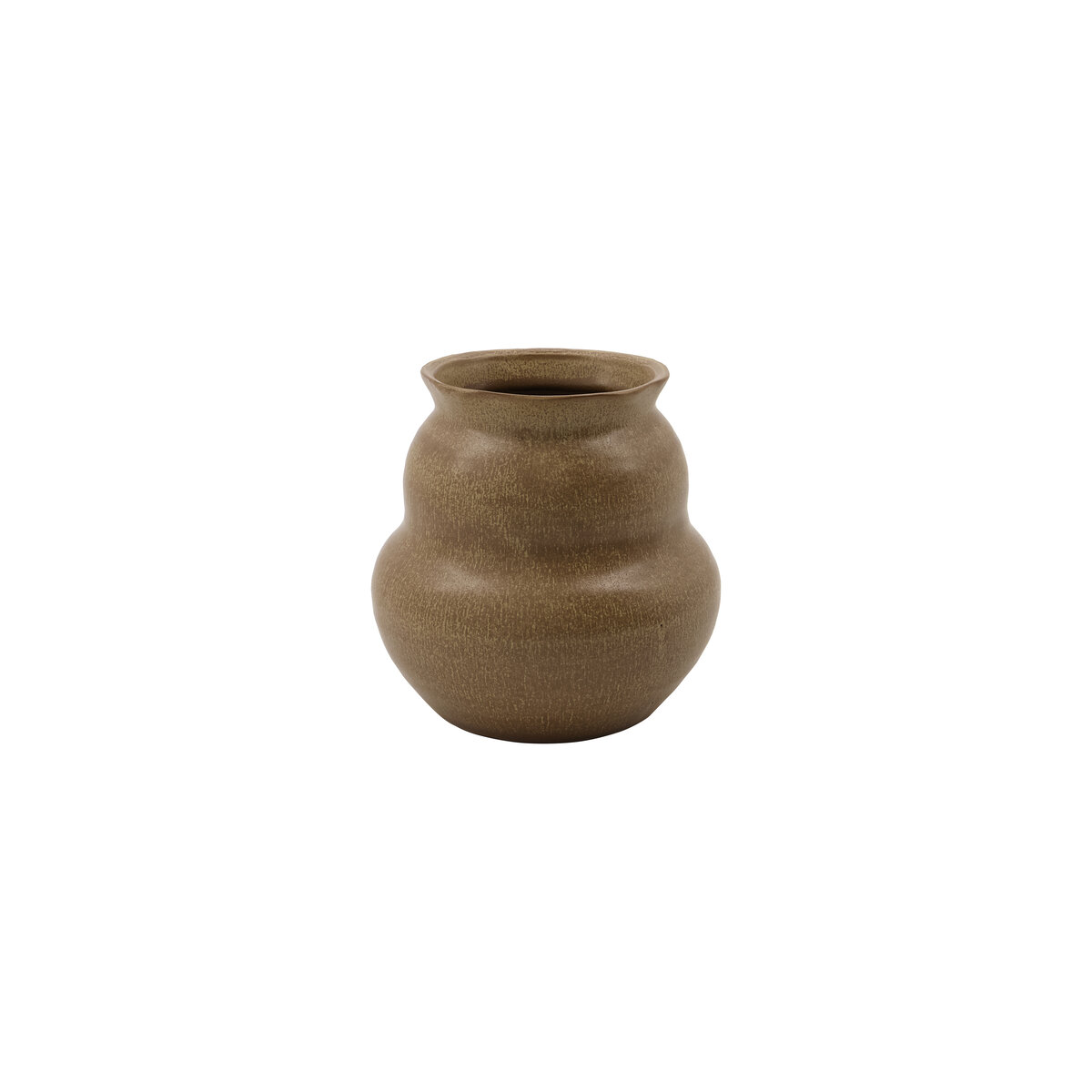 Juno - Vase en argile, camel, 15 cm