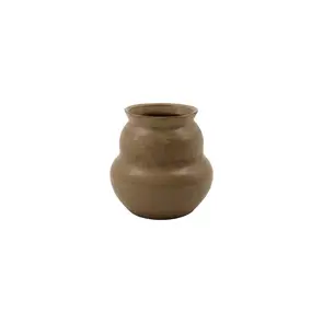 Juno - Vaso in argilla, cammello, 15 cm