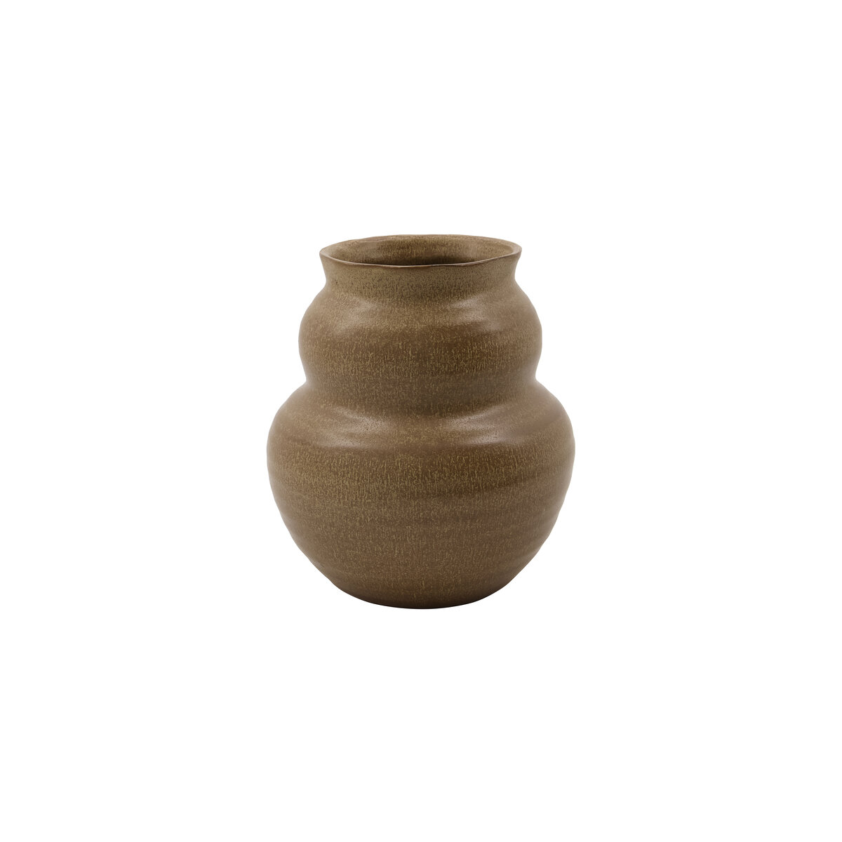 Juno - Vase en argile, camel, 19 cm Juno - Vase en argile, camel, 19 cm