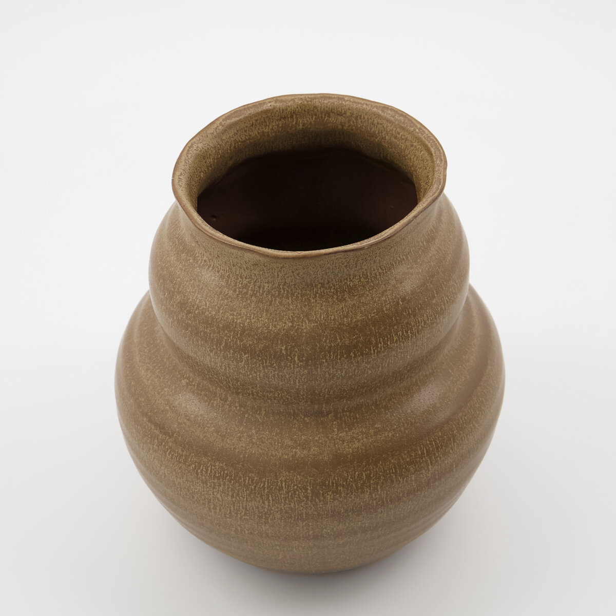 Juno - Vase en argile, camel, 19 cm Juno - Vase en argile, camel, 19 cm