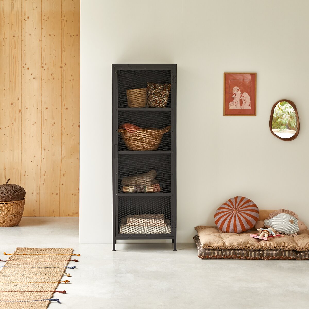 Alma - Armoire grillagée enfant en métal Alma - Armoire grillagée enfant en métal