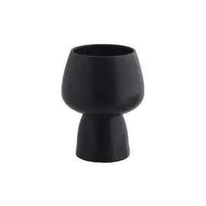 Asar - Vase aus Terrakotta, black