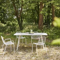 Tavolo da giardino rettangolare in terrazzo alla veneziana premium e metallo  brown da 4-6 pers. - Giardino/Tavolo da giardino - Tikamoon