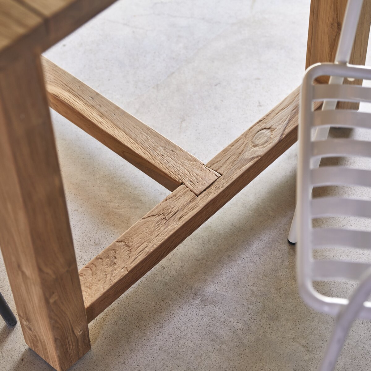 Teresa - Solid reclaimed teak garden table, seats 6-8 people Teresa - Solid reclaimed teak garden table, seats 6-8 people