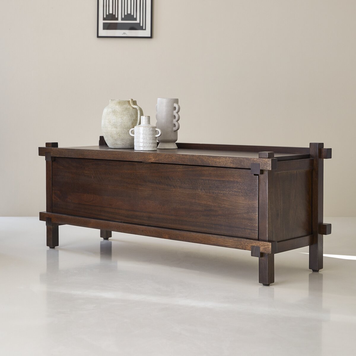Arko - TV stand in solid mango wood 120 cm Arko - TV stand in solid mango wood 120 cm