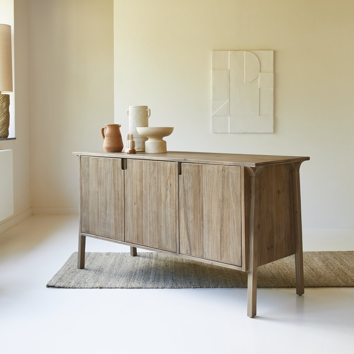 Hazel - Buffet en pin et orme massifs recyclés 155 cm Hazel - Buffet en pin et orme massifs recyclés 155 cm