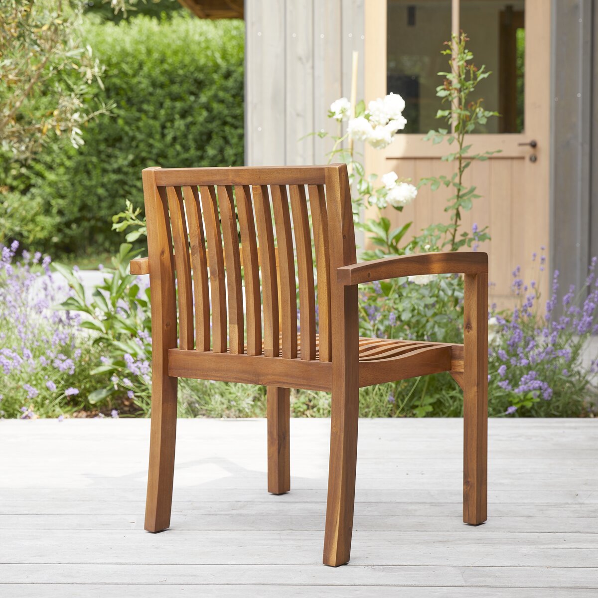 Pilar - Ensemble de 2 Fauteuils de jardin en acacia massif Pilar - Ensemble de 2 Fauteuils de jardin en acacia massif