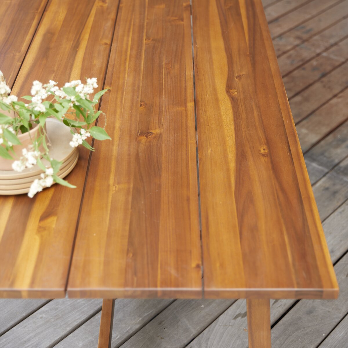 Alba - Table de jardin en acacia massif 6 pers. Alba - Table de jardin en acacia massif 6 pers.