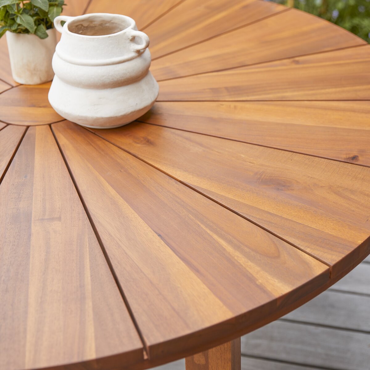Bianca - Ensemble de jardin en acacia massif 4 chaises Bianca - Ensemble de jardin en acacia massif 4 chaises