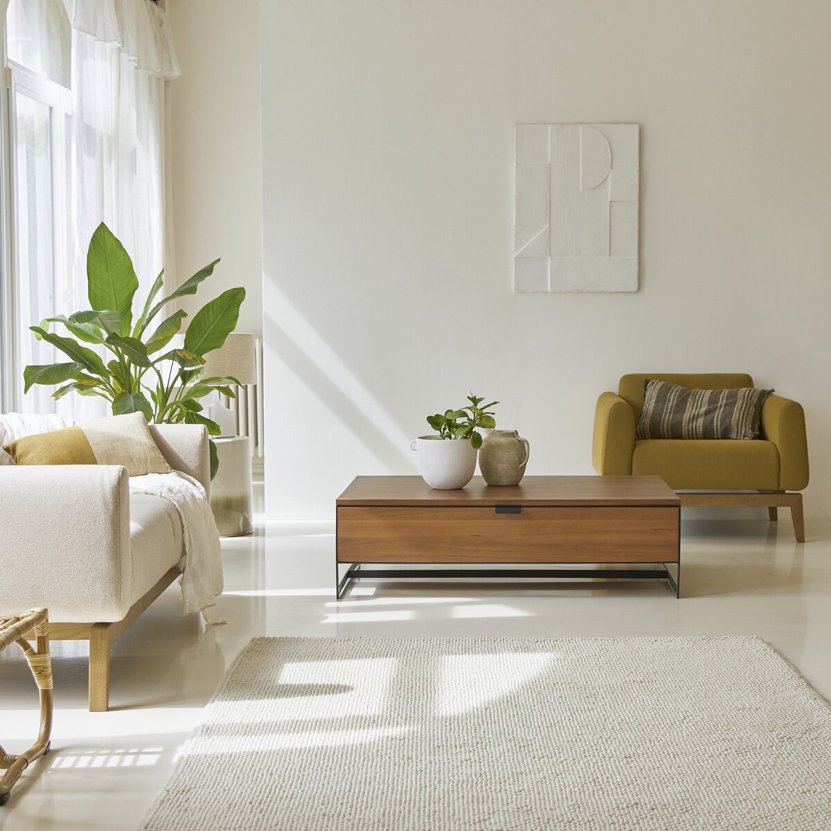 Urban - Table basse rangement en acacia massif Urban - Table basse rangement en acacia massif