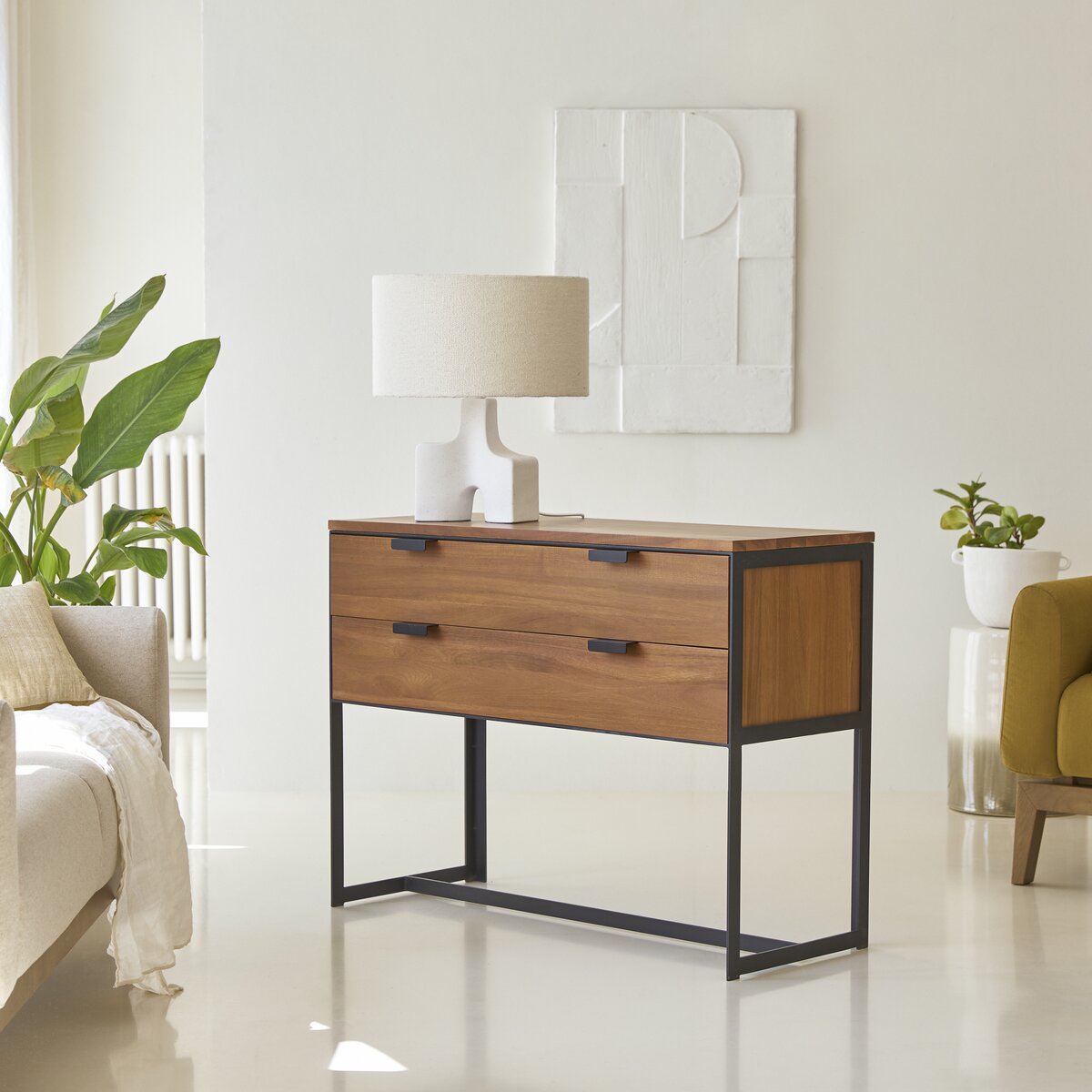 Urban - Console en acacia massif et métal Urban - Console en acacia massif et métal