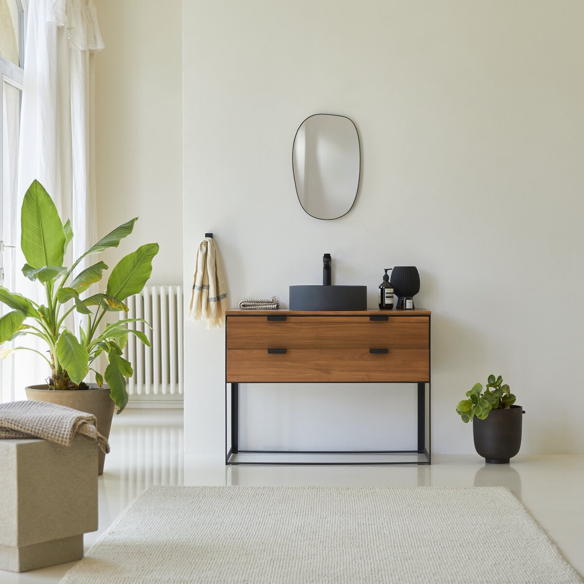 Urban - Solid acacia vanity unit 100 cm Urban - Solid acacia vanity unit 100 cm
