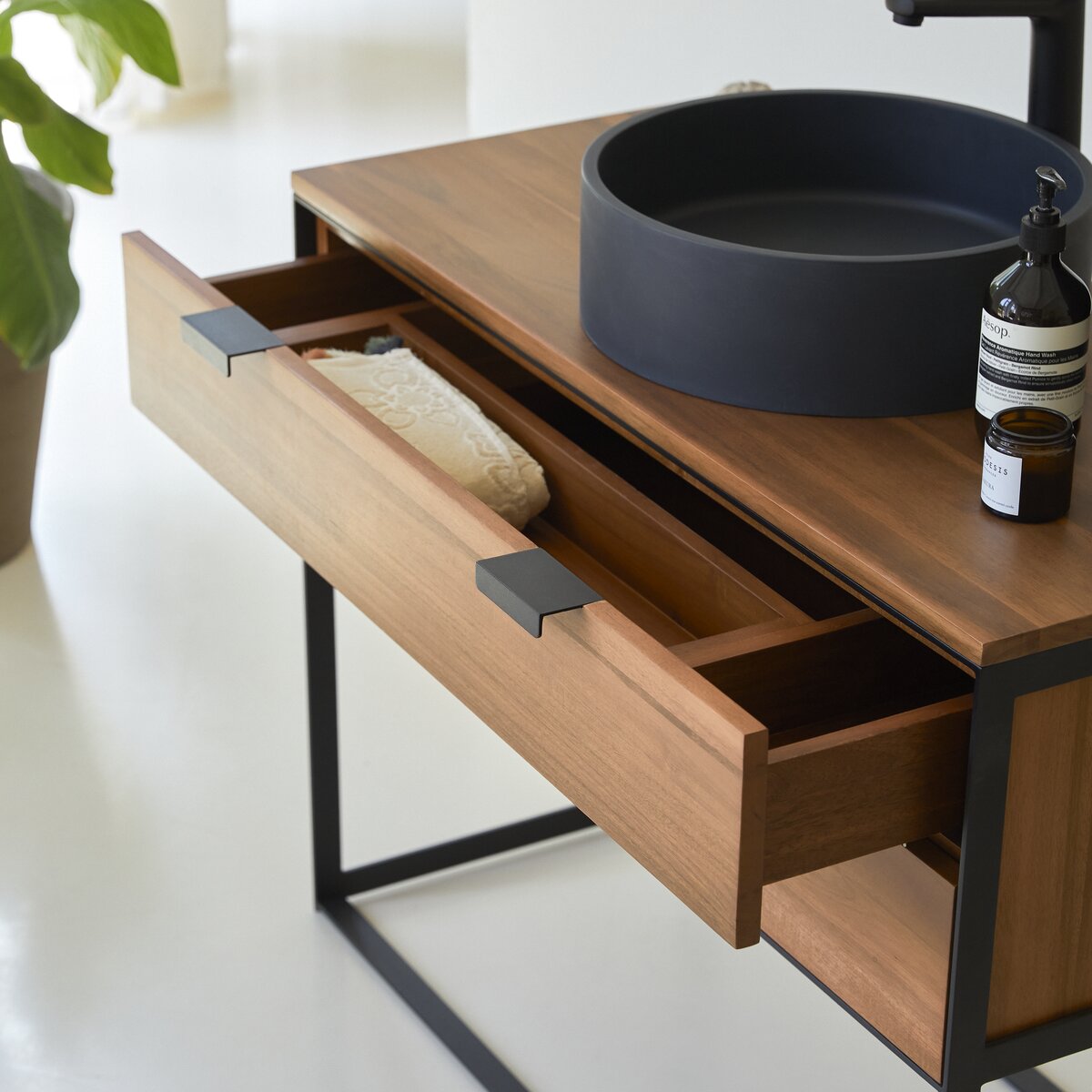 Urban - Solid acacia vanity unit 100 cm Urban - Solid acacia vanity unit 100 cm