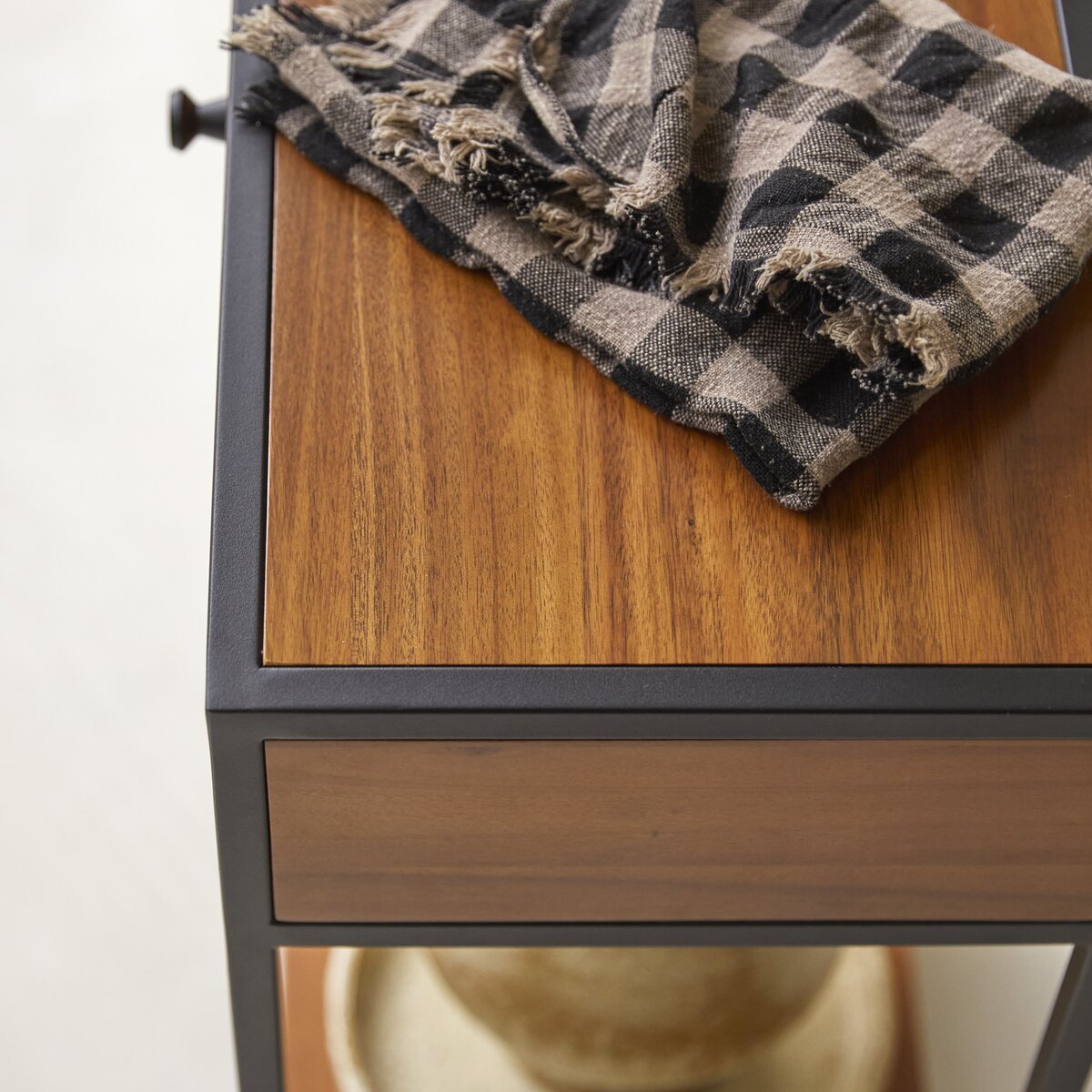 Agra - Solid acacia and metal one-drawer Console table Agra - Solid acacia and metal one-drawer Console table