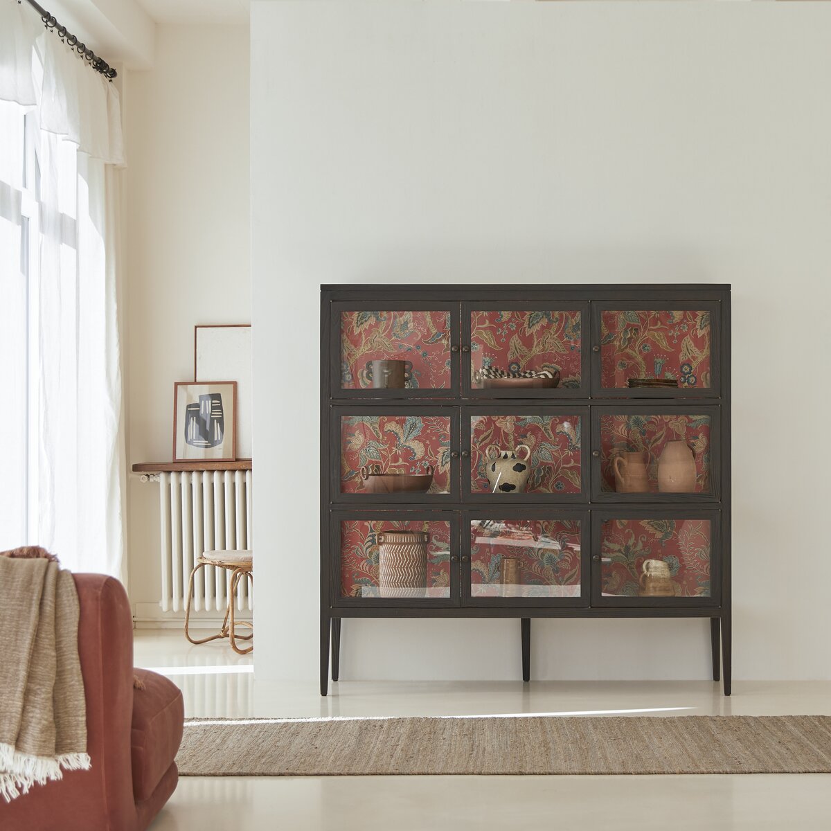 Tana - Wide elm display cabinet Tana - Wide elm display cabinet