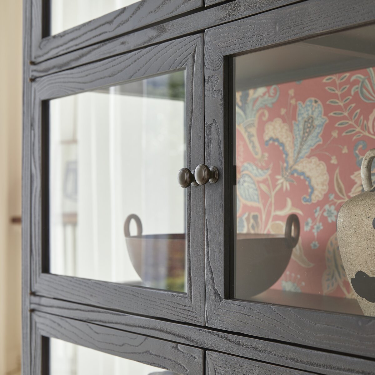 Tana - Wide elm display cabinet Tana - Wide elm display cabinet