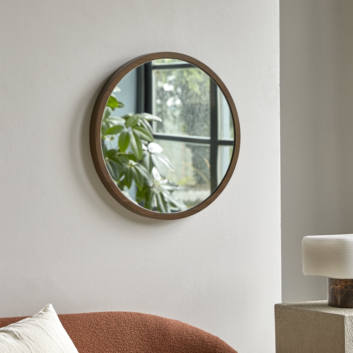 Specchio in palissandro 70 x 50 cm - Decorazione per il soggiorno - Tikamoon