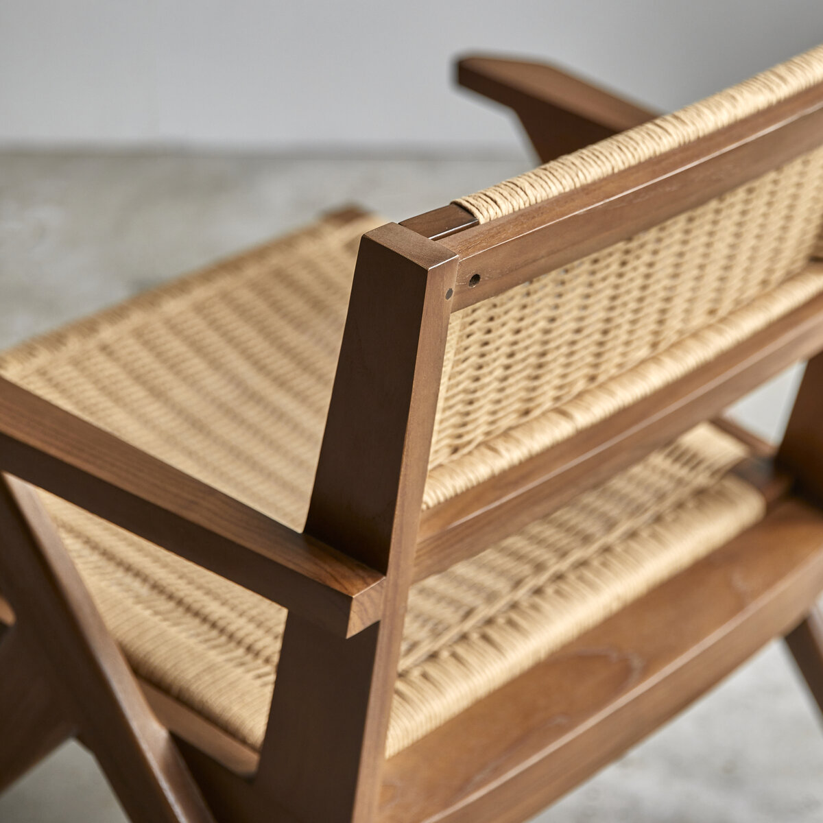 Tribute - Solid teak and woven paper cord armchair Tribute - Solid teak and woven paper cord armchair