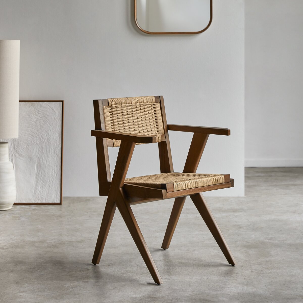 Tribute - Solid teak and woven chair Tribute - Solid teak and woven chair