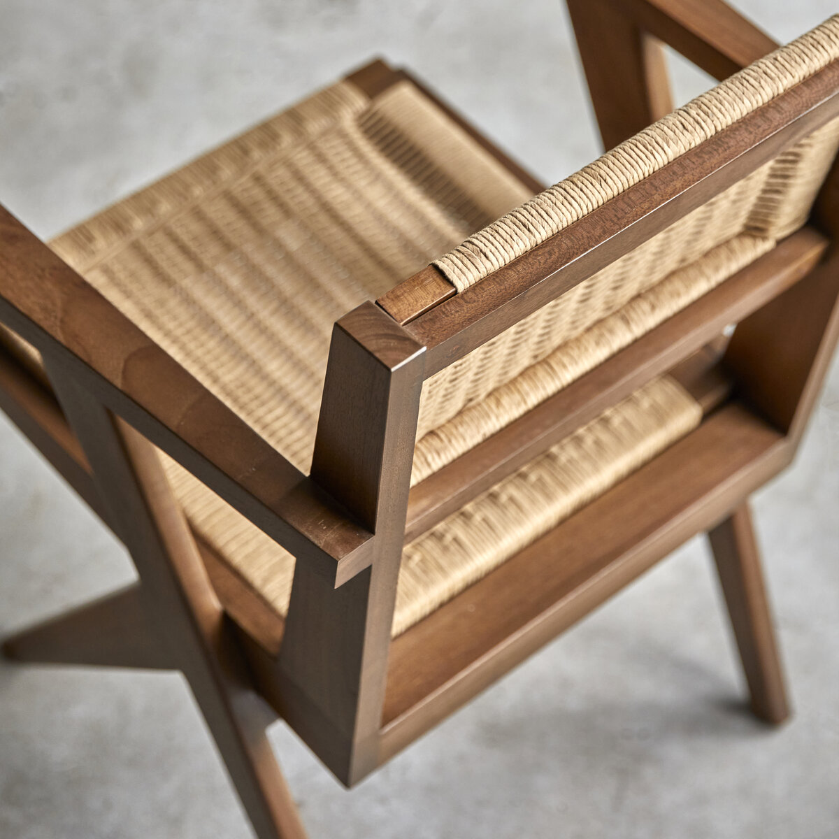 Tribute - Solid teak and woven chair Tribute - Solid teak and woven chair