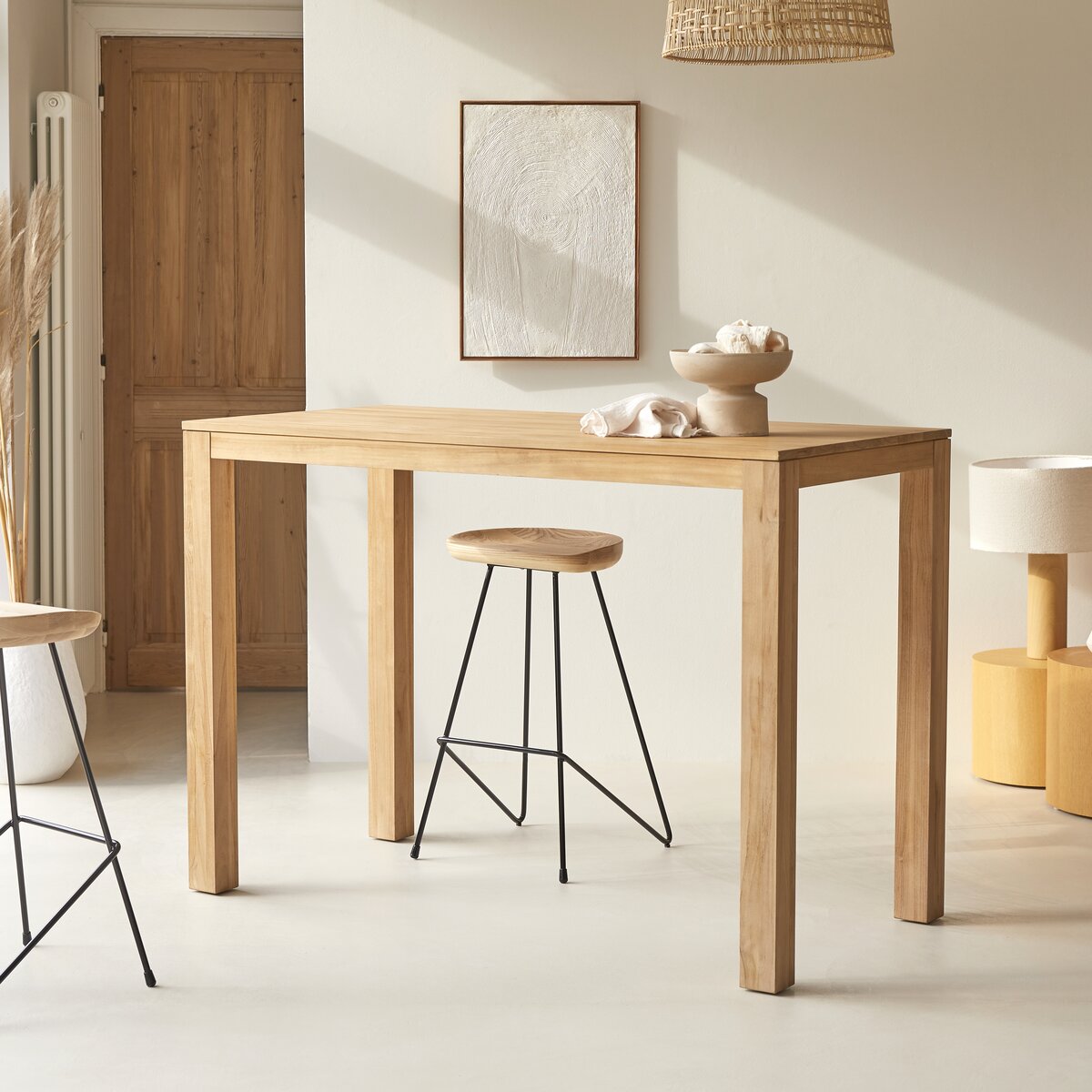 Bartisch aus Teak 150 x 75 cm – Esszimmermöbel – Tikamoon