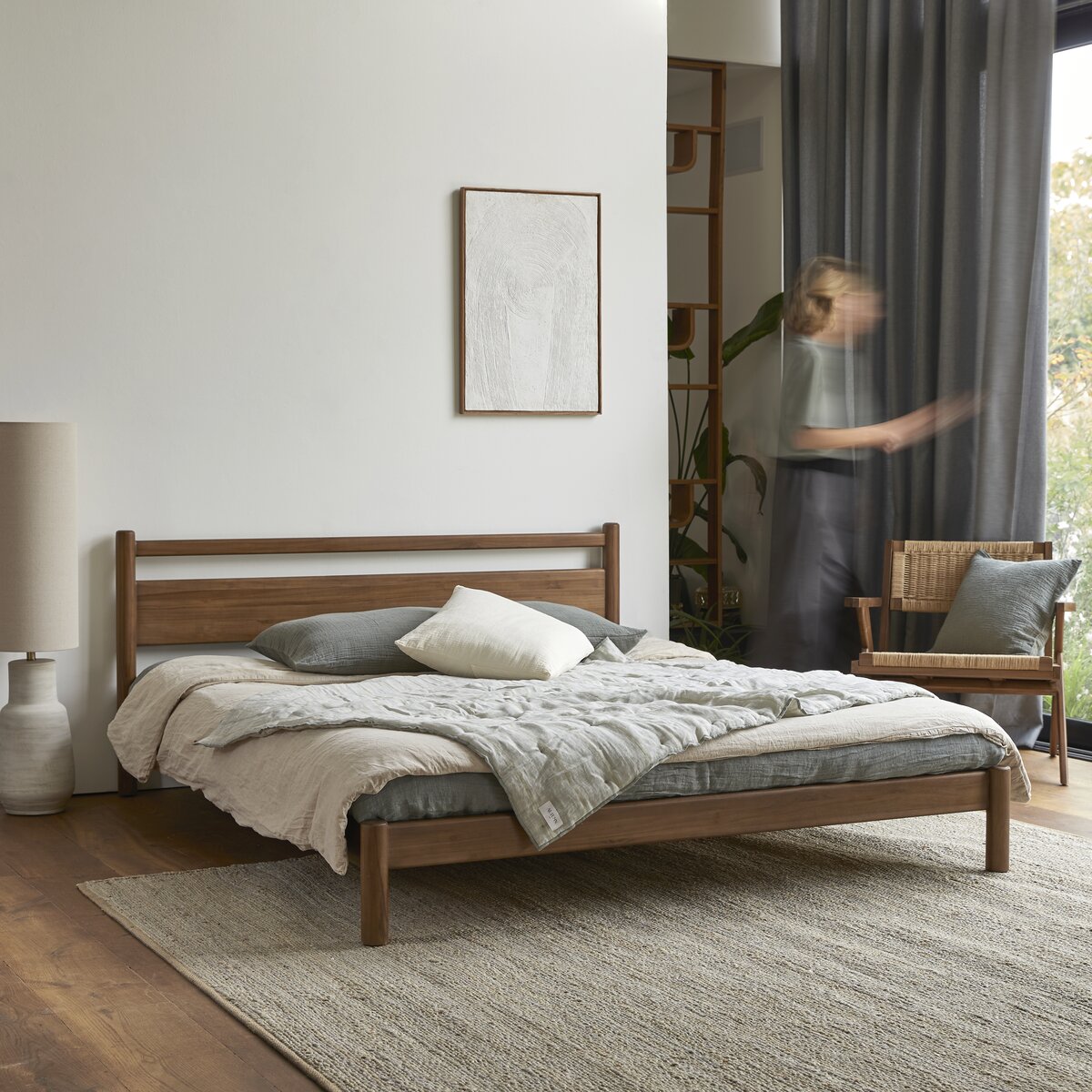 Cama sencilla de teca 190 x 90 cm - Muebles de dormitorio - Tikamoon