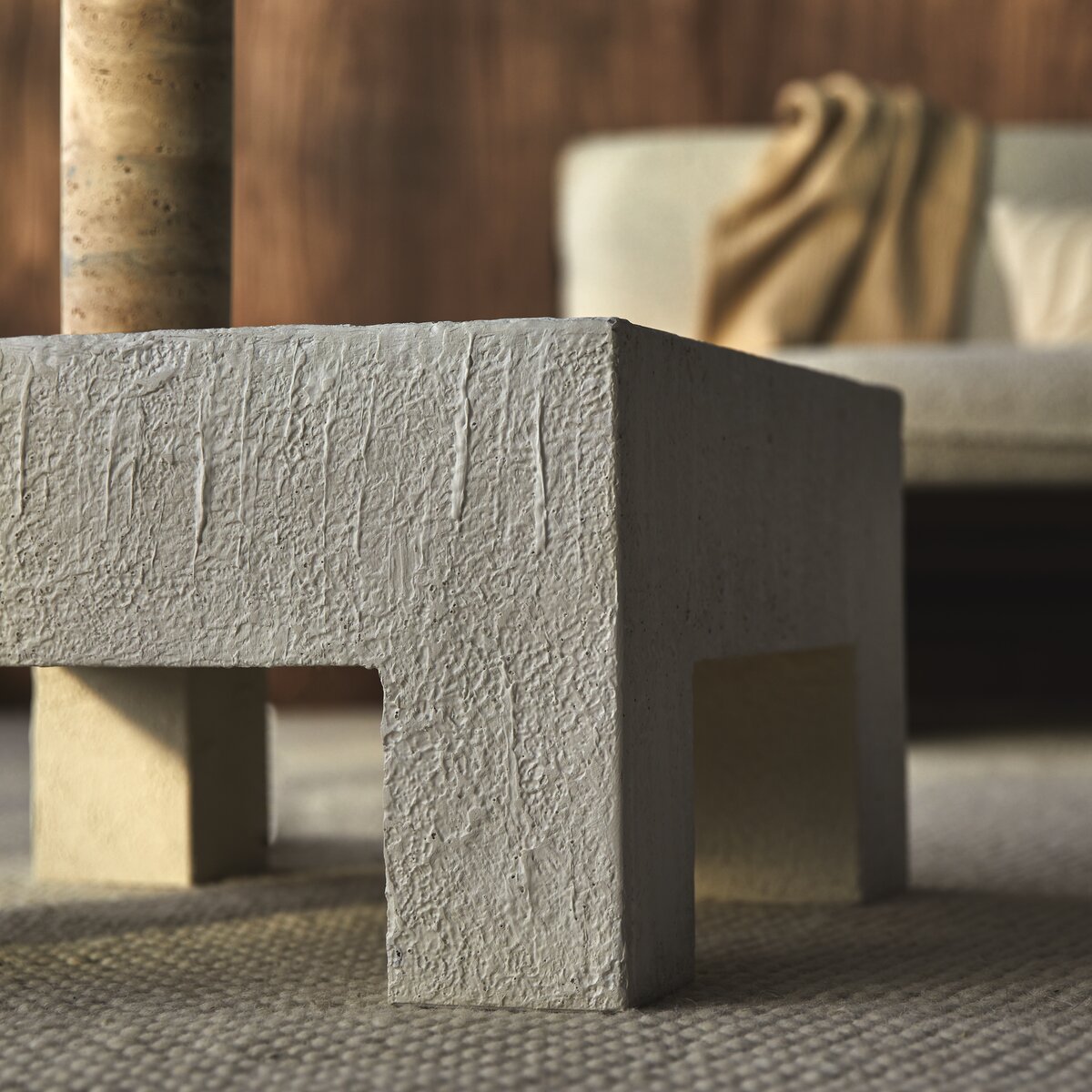 Concrete block on sale side table